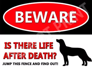 Cuidado con Golden Retriever Vida Después de la Muerte Perro Casa Decoración Regalos Perro Mascotas Amantes - Imagen 1 de 1