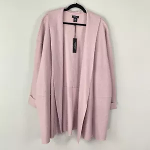 Jones New York Boiled Wool Blend Open Front Sweater Jacket Size 3X - Picture 1 of 10