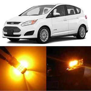 Alla Lighting Front Inner Turn Signal Light 3457NA Amber LED Bulb for Ford C-MAX - Picture 1 of 6