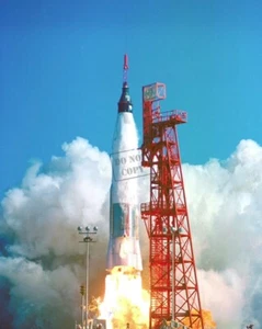 Launch of Friendship 7 Mercury-Atlas Rocket Pad 14 Mercury Program 8X12 PHOTO - Picture 1 of 1