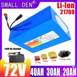 Paquete de baterías 72V 40Ah 30Ah 20Ah 10Ah 21700 para scooter eléctrico bicicleta eléctrica con cargador - Imagen 1 de 9