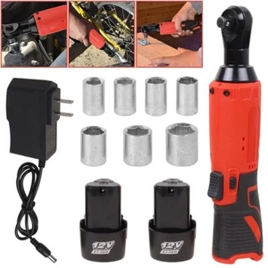 Llave de trinquete eléctrica inalámbrica extendida de 12 V 3/8" 45 ft-lbs (60 N.m) 2 baterías - Imagen 1 de 14