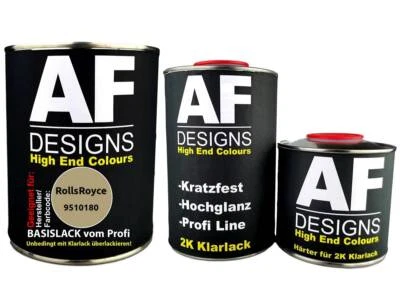 FÜR RollsRoyce 9510180 Willow Gold Metallic 2,5L Autolack Set Klarlack Härter - Bild 1 von 4