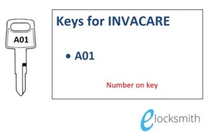 A01 Mobility Scooter Key to fit Invacare, Days Strider, Rascal, CTM, Horizon - Picture 1 of 2