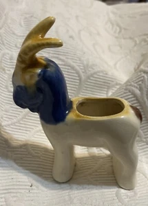 MCM Shawnee Pottery Green Kid Billy Goat Planter Vase Figurine RARE - Picture 1 of 8