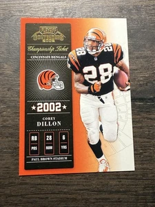 2002 Playoff Contenders Championship Ticket #17 Corey Dillon /250 Bengals - Bild 1 von 2