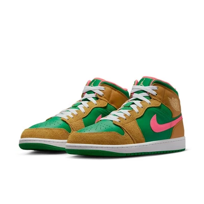 Nike Air Jordan 1 Mid SE DX4332-700 Tenis Para hombres EE. UU. 7..5 Verde Estilo de Vida Zapatos Foto 1 de 4