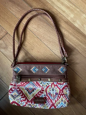 BOLSO "PAZ" sakroots, lona, asa trenzada, cuerpo cruzado o de mano Foto 1 de 4