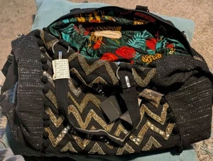 Bolso de Mano America and Beyond Embellecido Animal de la Selva Forrado Nuevo con Etiqueta 22 x 12 x8" - Imagen 1 de 6