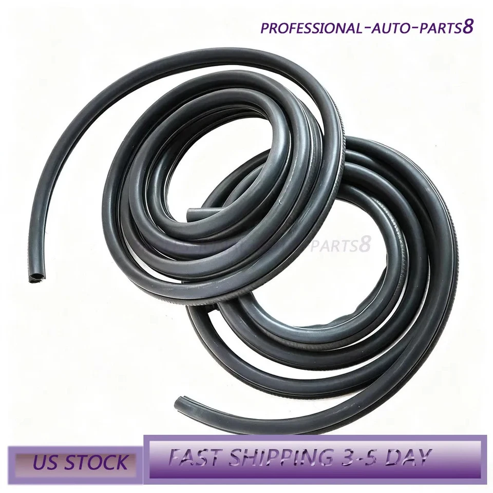Extended Cab Door Seal SET Weatherstrip Fit 2000-07 GMC Sierra 1500 2500 3500 US - Image 1 of 4