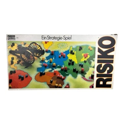 Risiko Strategiespiel weiße Ausgabe Parker 1982 Klassiker UNVOLLSTÄNDIG - Bild 1 von 4