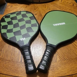 Thvrue set of (2) Fiber Pickleball Paddles - Green - Picture 1 of 7
