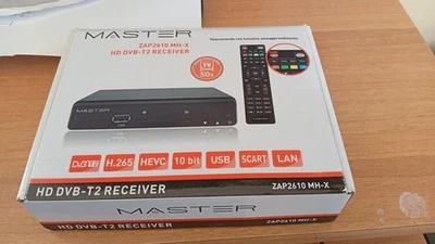 Master ZAP2610 MH-X DVB-T2 H.265 HEVC HD Decoder Digitale Terrestre - Nero USB - Immagine 1 di 3