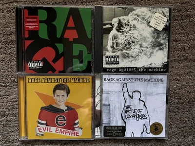 Rage Against The Machine 4 CD Lot Evil Empire, Renegades, Battle & Debut - NM - Bild 1 von 4