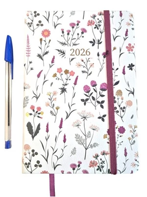 Agenda Settimanale -Con Penna- 2026   Copertina Rigida - Scegli Colore - Immagine 1 di 4