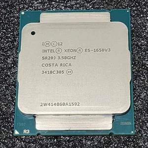 CPU Intel Xeon E5 1650 v3 3.5GHz 6 cores 12 threads Haswell EP LGA2011 3 PC part - Picture 1 of 5