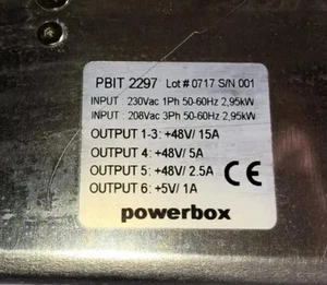DC POWER SUPPLY 3KW INPUT 220 V   OUT 48 Volt 60 AH TESTATO - Zdjęcie 1 z 3