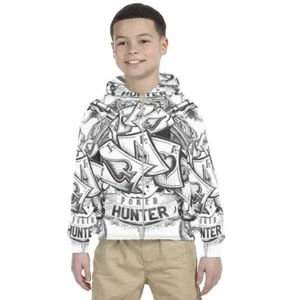 Kids Hoodie Poker Hunter Hoodie Unisex For Children - Picture 1 of 4