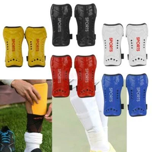 1 Pair Child Adult Shin Pads Guard Sport Leg Protector Gear for Football Soccer - Picture 1 of 4