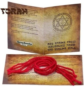 5 piezas Auténtico Pulsera de Protección de Cuerda Roja Cabalá Tumba de Raquel Jerusalén - Imagen 1 de 4