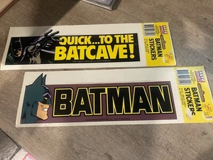 Vintage Auto Fashions Aust NOS 1989 Batman Stickers - Foto 1 di 3