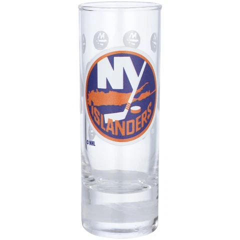 New York Islanders 2.5oz. Satin-Etched Tall Shot Glass Cover