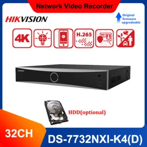 HIkvision DS-7732NXI-K4(D) NVR 4K 32CH AcuSense NVR Network Video Recorder Lot - Picture 1 of 11