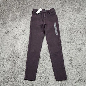 American Eagle Jeans Women 00 Short Red Skinny High Rise Stretch Jegging 22x26 - Picture 1 of 15