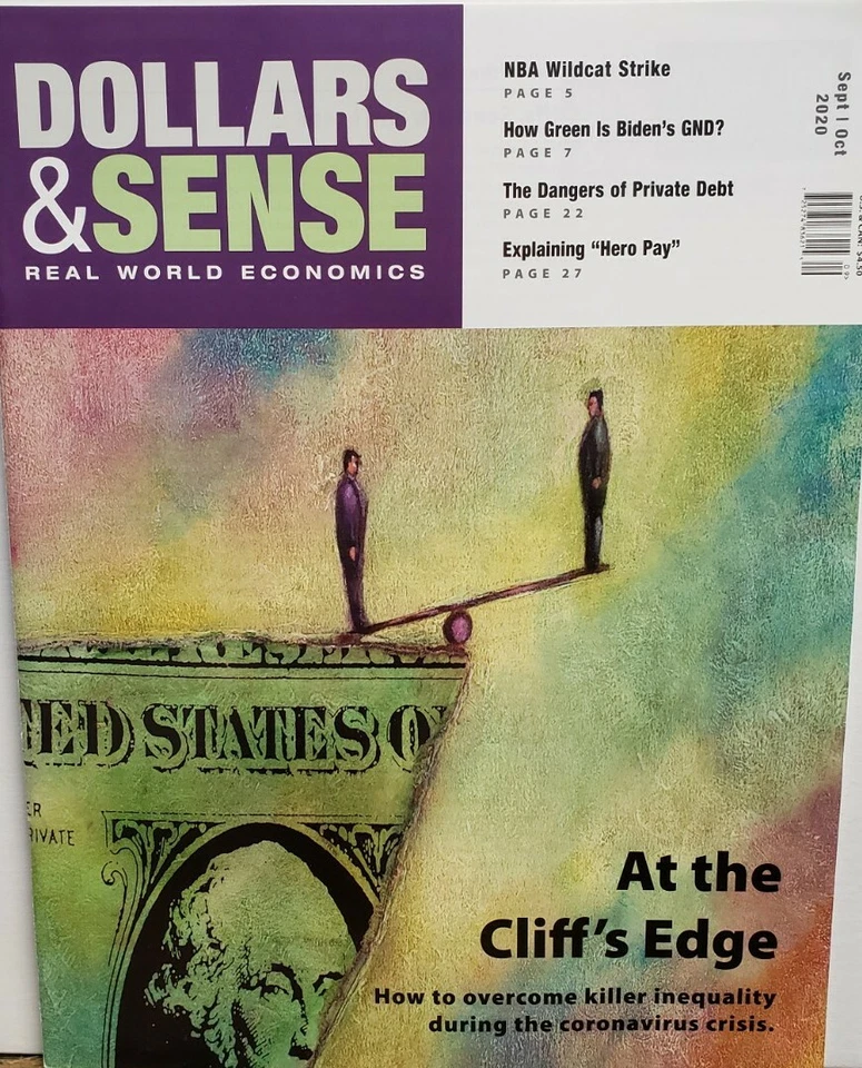 Dollars & Sense Sept Oct 2020 Wildcat Strike Biden Inequality FREE SHIPPING CB - Image 1 of 1