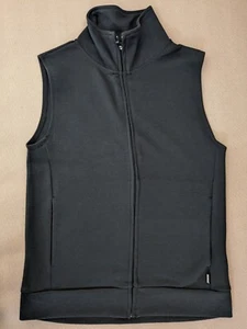 Bonds Women's Vest Sz XS Black Cotton Blend Sleeveless Pockets Zip Up Activewear - Picture 1 of 10