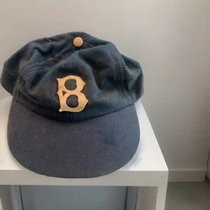 Vintage Antique Brooklyn L. A. Dodgers Trolley Dodger Hat Cap Blue Felt Rare Old - Picture 1 of 12