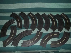 Vtg Lot Of 14 Pieces Tyco HO Slot Car Racing 9" R 1/4 Circle Track B 5831  - Picture 1 of 8
