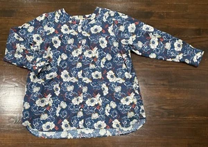 Duluth Trading Co Womens 2X Wrinklefighter Shirt Blouse Tunic Floral Button Up - Picture 1 of 8