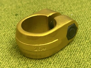 NOS 25.4 VINTAGE Old School BMX SunTour Clone BRIGHT GOLD Seat Clamp - Picture 1 of 6