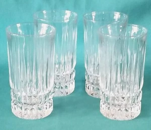Set of 4 Fostoria Heritage Clear Crystal Highball Glasses 5.5" USA Perfect - Picture 1 of 5