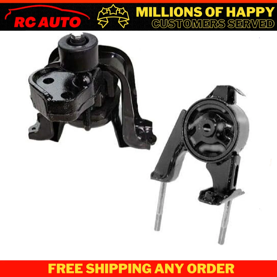 Fits 2000-2005 Toyota Echo 1.5L Front Right & Rear Motor Mount Set 2PCS : A7288 - Image 1 of 1