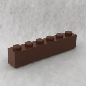 LEGO 3009 Reddish Brown Brick 1 x 6 (x1) - Picture 1 of 3