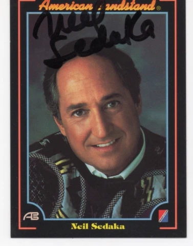 Autographed Neil Sedaka Signed American Bandstand Trading Card Cover