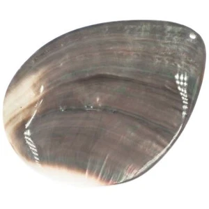 "Colgante de cáscara madre perla madre perla con lágrima iridiscente perforada, 2 7/8" - Imagen 1 de 2