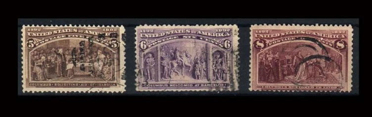 United State  LOT Sc 231 232 236 235 MINT HR 234 to 236 239  used  FVF SEE SCAN  - Image 1 of 4