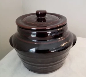 VINTAGE MARRONE HARCREST Forno a prova di gres porcellanato con coperchio - Foto 1 di 6