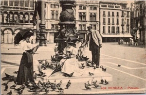 Postal de PALOMAS en VENECIA Italia - Imagen 1 de 2