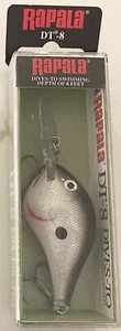 Rapala - DT-8 2” 3/8oz  Depth 8ft  Silver - Picture 1 of 2