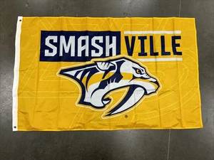 Nashville Predators "SMASHVILLE" 3' x 5' flag one sided - Picture 1 of 3