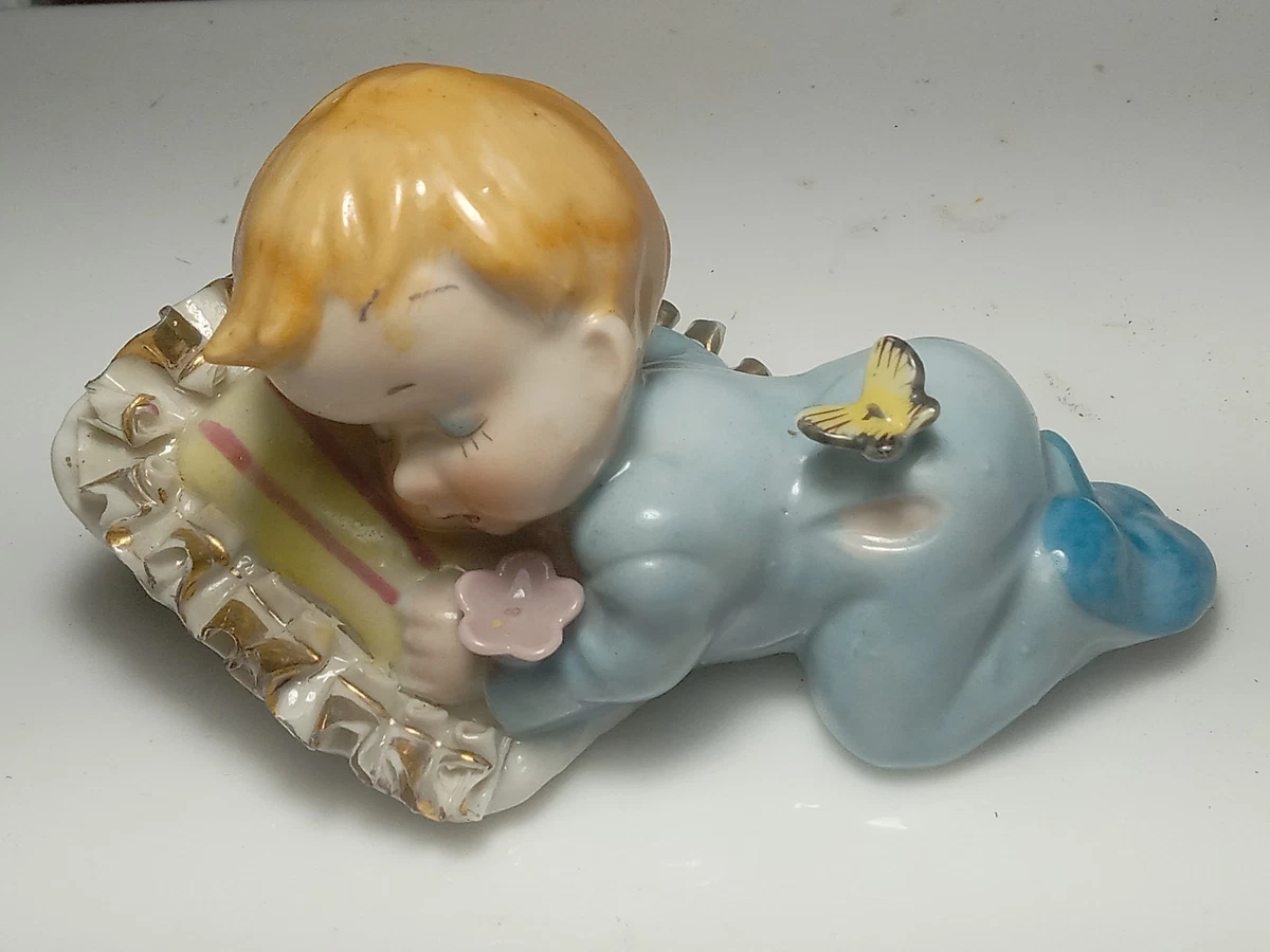 Vintage Baby Figurine In Antique Ceramic & Porcelain Figurines for