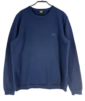 Hugo Boss Men Raio 100% Wool Crew Neck Jumper Pullover Sweater Size M - Image 1 of 4