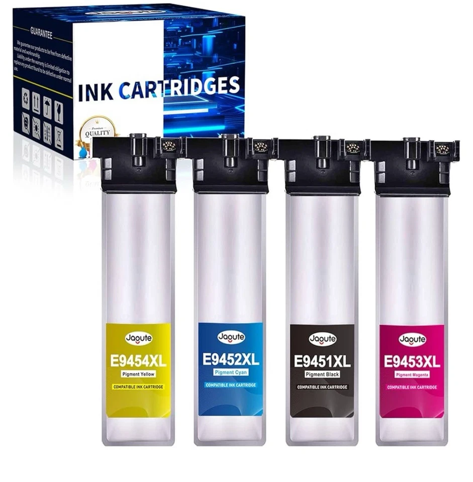 Cartuchos de tinta Jagute compatibles con Epson T9451-T9454 para Epson WorkForce WR34 Foto 1 de 1