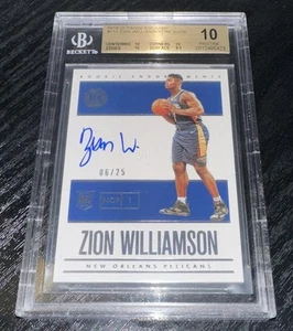2019-20 Panini Encased - Rookie Endorsements Zion Williamson Auto /25 BGS 10 - Bild 1 von 2