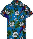 King Kameha Funky Casual Hawaiian Shirt For Men Front Pocket Button Down Very Lo