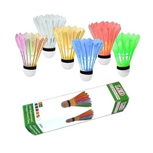 LED Badminton Shuttlecocks Dark Night Glow Birdies Lighting for Outdoor & - Picture 1 of 7